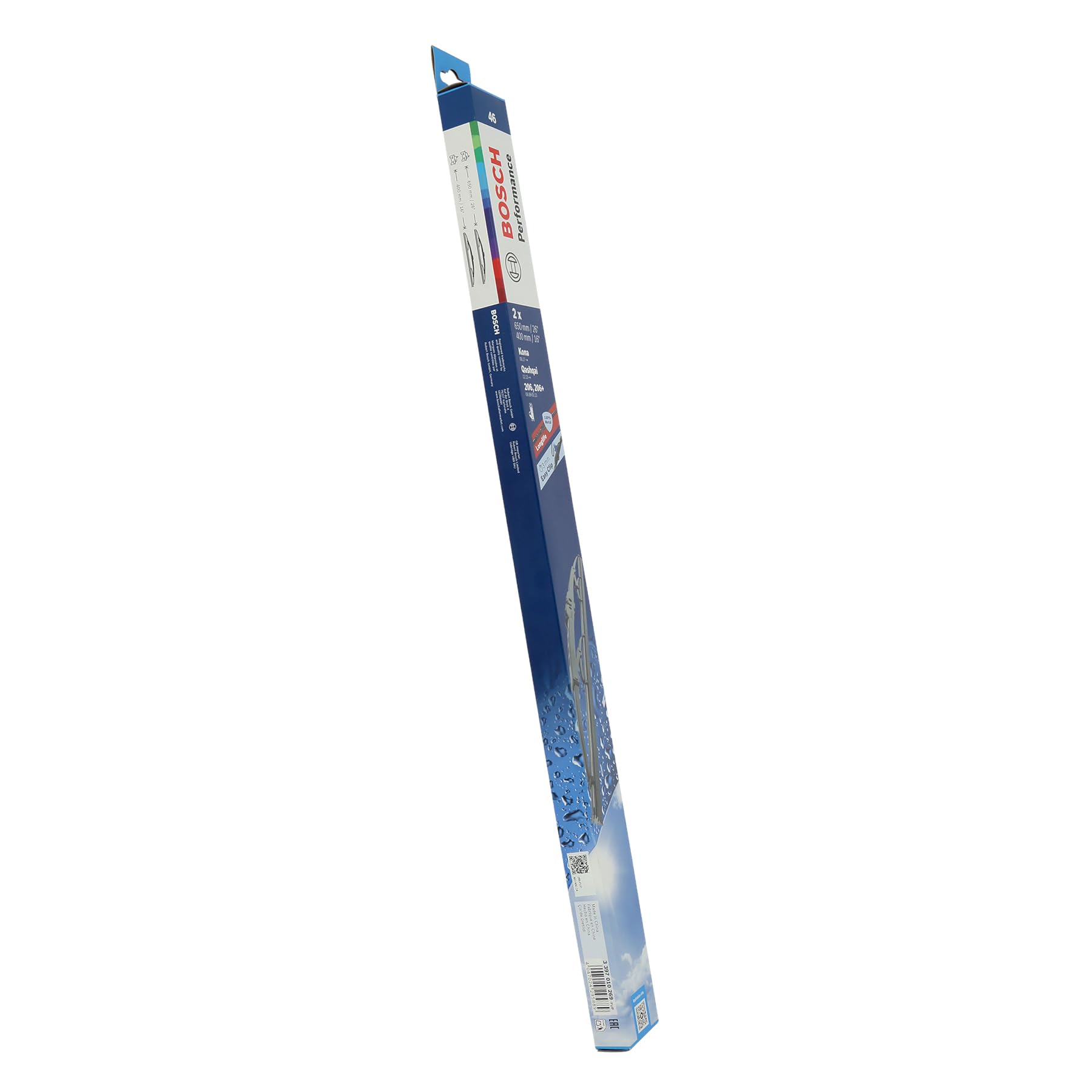 BOSCH Escobilla Limpiaparabrisas Juego de 2 Escobillas Delante | Tipo de escobilla: Estándar 3 397 010 269 Compatible con PEUGEOT 206 Fastback 2A/C 206+ Hatchback 2L, 2M, RENAULT Kadjar HA, HL