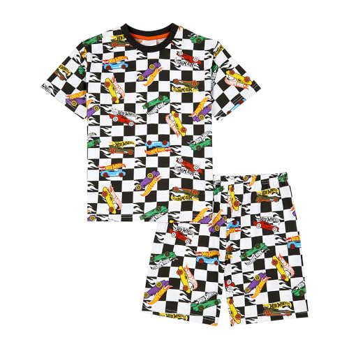 Hot Wheels Conjunto de pijama corto para niños, regalos de coche para niños de 3 a 10 años, multicolor, 3-4 años