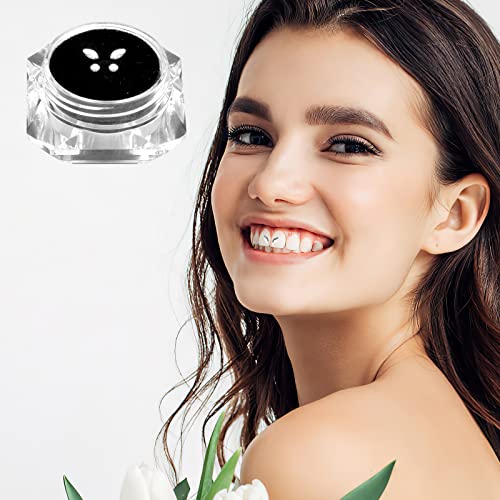 Zahnkristall, Zahnstein Zahnverzierungen 4pcs/Box Zähne Edelstein Schönheit Dental Diamant Zahn Ornamente Schmuck Dekoration Kristall Edelstein Strass Dekor