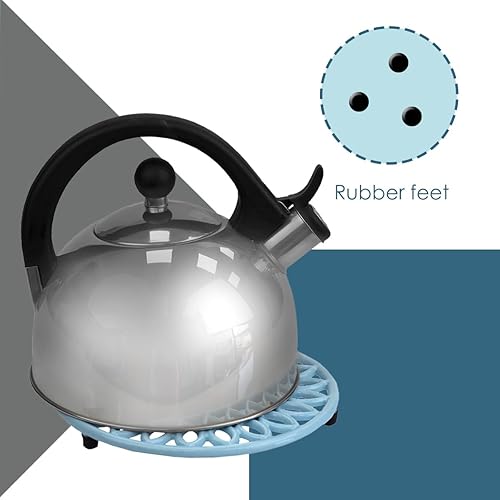 Miniatura 4 de Home Basics Sunflower Collection - Salvamanteles de hierro fundido resistente para servir platos calientes, ollas, sartenes y tetera en la encimera