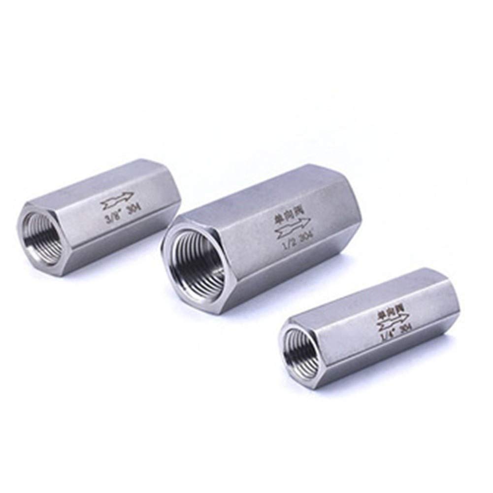 CHF-Válvula 1/8 1/4 3/8 1/2 3/4 Puertos BSPP Hembra Completa One Way Aire la válvula de retención de Agua de Acero Inoxidable 304 líquido compresor de una vía