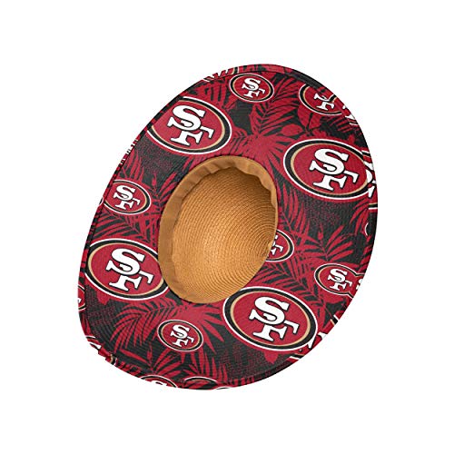 Image of FOCO NFL Womens Floral Straw Hat