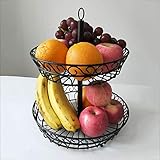 Einfache Montage: Das abgestufte Metall wird nicht montiert geliefert. Der Aufbau ist schnell erledigt. Schrauben Sie einfach die beiden Körbe an die beiden Stangen