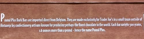 Miniatura 7 de Trader Joes - Barras de caramelo con 54 % de cacao y chocolate oscuro, 2 unidades, sin sabores artificiales, sin conservantes