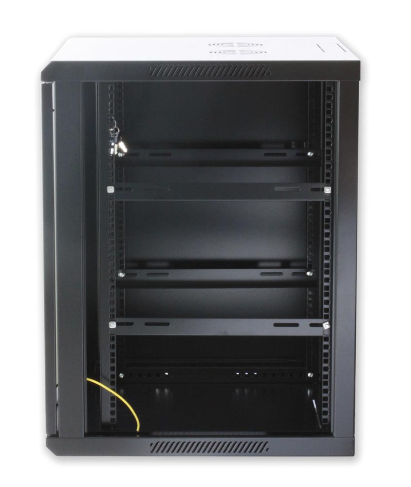Armoire rack 19'' murale 9 unités section unique prof. 450 Noir