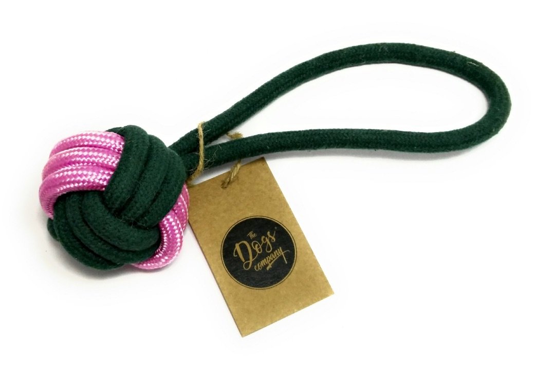 The Pets Company Ball Tug Dog Rope Chew Toy, Puppy Teething Toy, 10 inches (B07BFH3ZLQ) Amazon Price History, Amazon Price Tracker