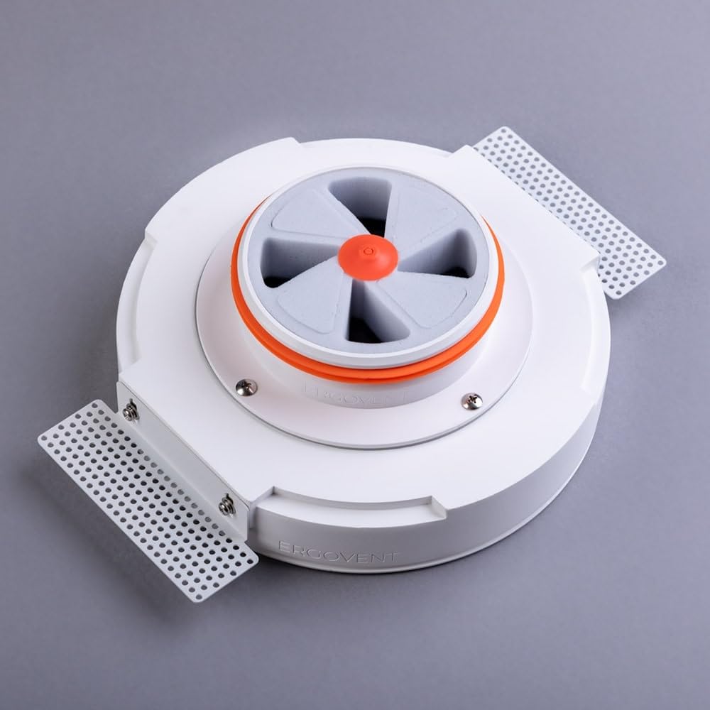 RONDO-125 - Válvula de Aire sin Marco, Rejilla Ventilacion Redonda 125 mm, Difusor de Aire Acondicionado Gorra