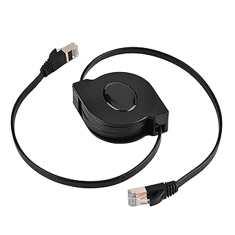 3NH Good Signal Quality Fast and Stable Transfer Retractable LAN Cable, RJ45 LAN Cable, 10Gbps High Speed for Laptop Computer Modem Adsl