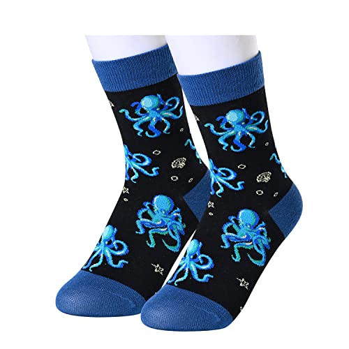 Happypop Kids Socks Crazy Socks Silly Socks Funny Socks For Kids, Boys Novelty Socks Childrens Socks Octopus Gifts Octopus Socks #TOP9