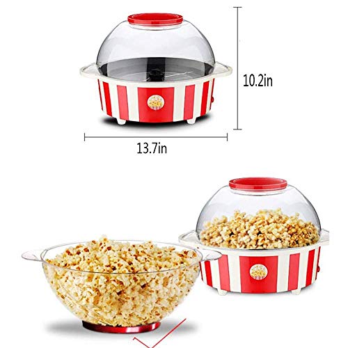 YFGQBCP Popcornmaschine Air Popcorn-Maschine, Heißluft-Popcorn-Maschine Elektrische Maschine for gesunde fettfrei… – Bild 3