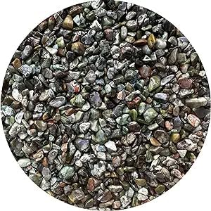 Wholesale Natural Semi Tumbled Rhyolite Gemstone Chips, Crushed Mini Rhyolite Crystals, Undrilled Crystal Chips (Rhyolite, 0.25 Pound)