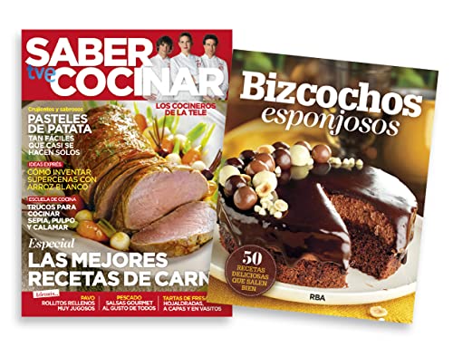 Pack Saber Cocinar #097 | Revista Las mejores recetas de carne + Libro Bizcochos esponjosos