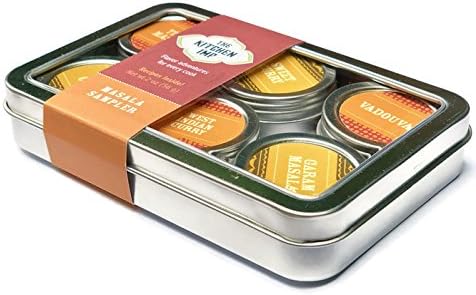 The Kitchen IMP Masala Indian Spice Organic Sampler Set With 6 Tins 10grams Each | For Seasoning & Marinating Meat, Poultry, Fish, Veggies & More | Premium Cooking Gift Set
