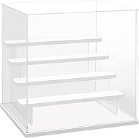 Vista 9 de Choowin Vitrina de acrílico transparente de 3 niveles para coleccionables, mini figuras, Pop Mart, Labubu, Sonny Angel, Smiski - Caja de exhibición