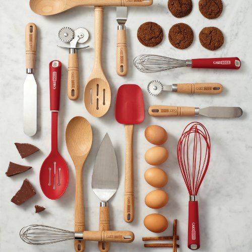 Cake Boss 59403 Stainless Steel Tools and Gadgets Pastry Wheel, Small, Red