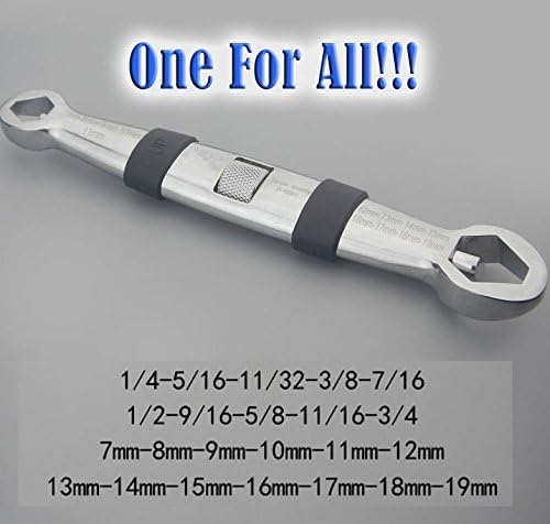 Jeremywell 23 in 1 Multi Functional Flexible Type Wrench 7-19 mm Adjustable Wrench