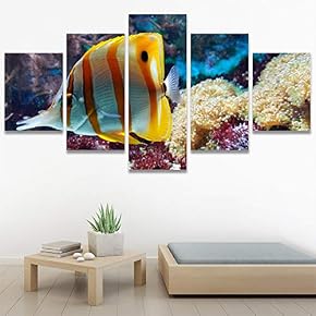 SIGNWIN 5 Panel Canvas Wall Art Deep Under...