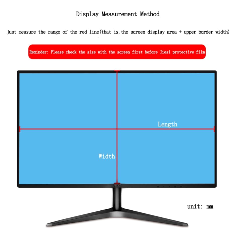 Panel ochronny ekranu blokujący niebieskie światło 12,5-27 cali matowy HD 27" 16:9 612x356mm
