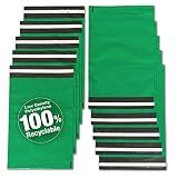 Lot de 100 sacs d'emballage en polyéthylène entièrement recyclables Vert forêt 250 x 350 mm