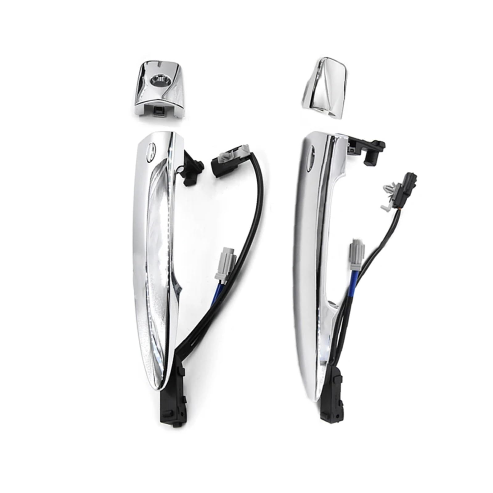 Kedfbts One Color Car Outer Handle Compatible With Nissan For Leaf For S 2013 2014-2017 For Sl For Sv 2011-2017 Car Front Chrome Exterior Door Handles Abs 826469N00a 806469N00a