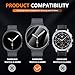 Suoman 4-Pack for Samsung Galaxy Watch 8 44mm Tempered Glass Privacy Screen Protector,[Anti peeping] 9H Hardness protective film