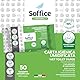 Soffice Natural Toilettenpapier, befeuchtet, erfrischend und parfümiert, 21 Packungen à 50 Stück