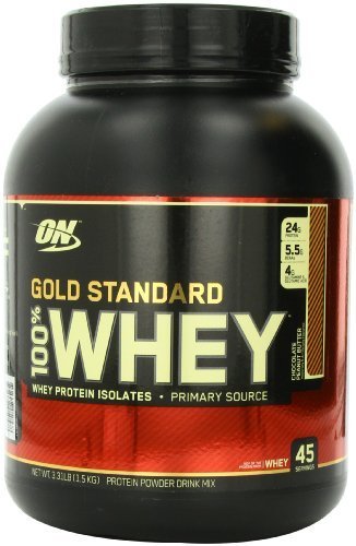 Optimum Nutrition Gold Standard 100% Whey Nutritional Drink, Chocolate Peanut Butter, 6.62 Pound by Optimum Nutrition