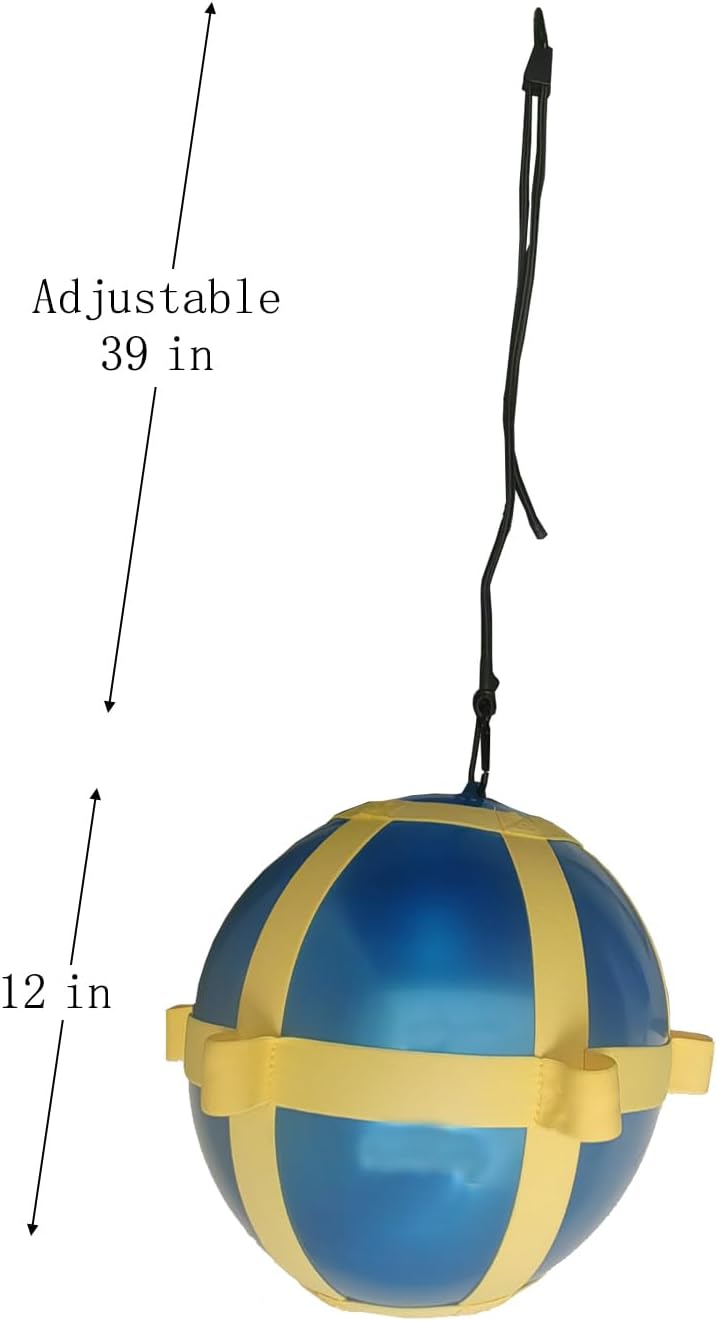 Horse Treat Ball - Blue and Green Carrot Enrichment Toy to Soothe and Play, Prevents Boredom Busters for Horse Puzzle Feeder -Jolly Ball (Blue)
