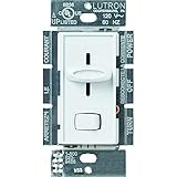 Lutron Skylark Preset Dimmer, 1000-Watt Incandescent, Single-Pole/3 Way, S-103PH-WH, White
