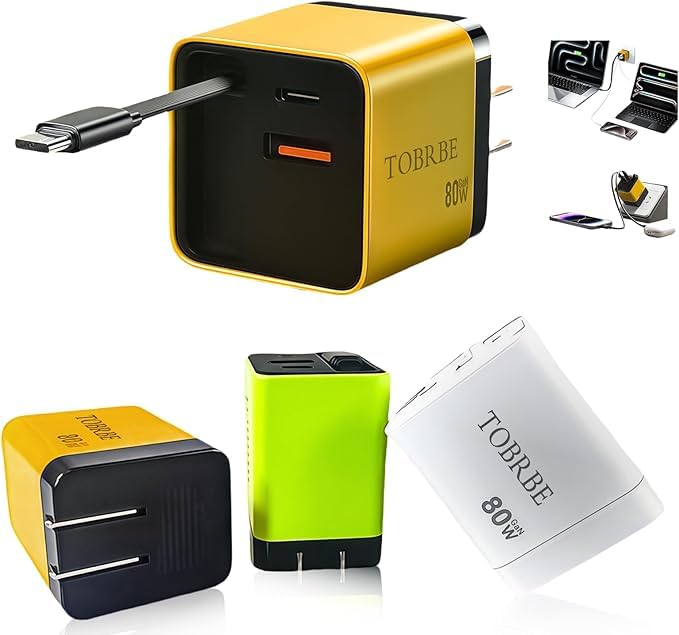 Tobre 3-in-1 80W Retractable Charger