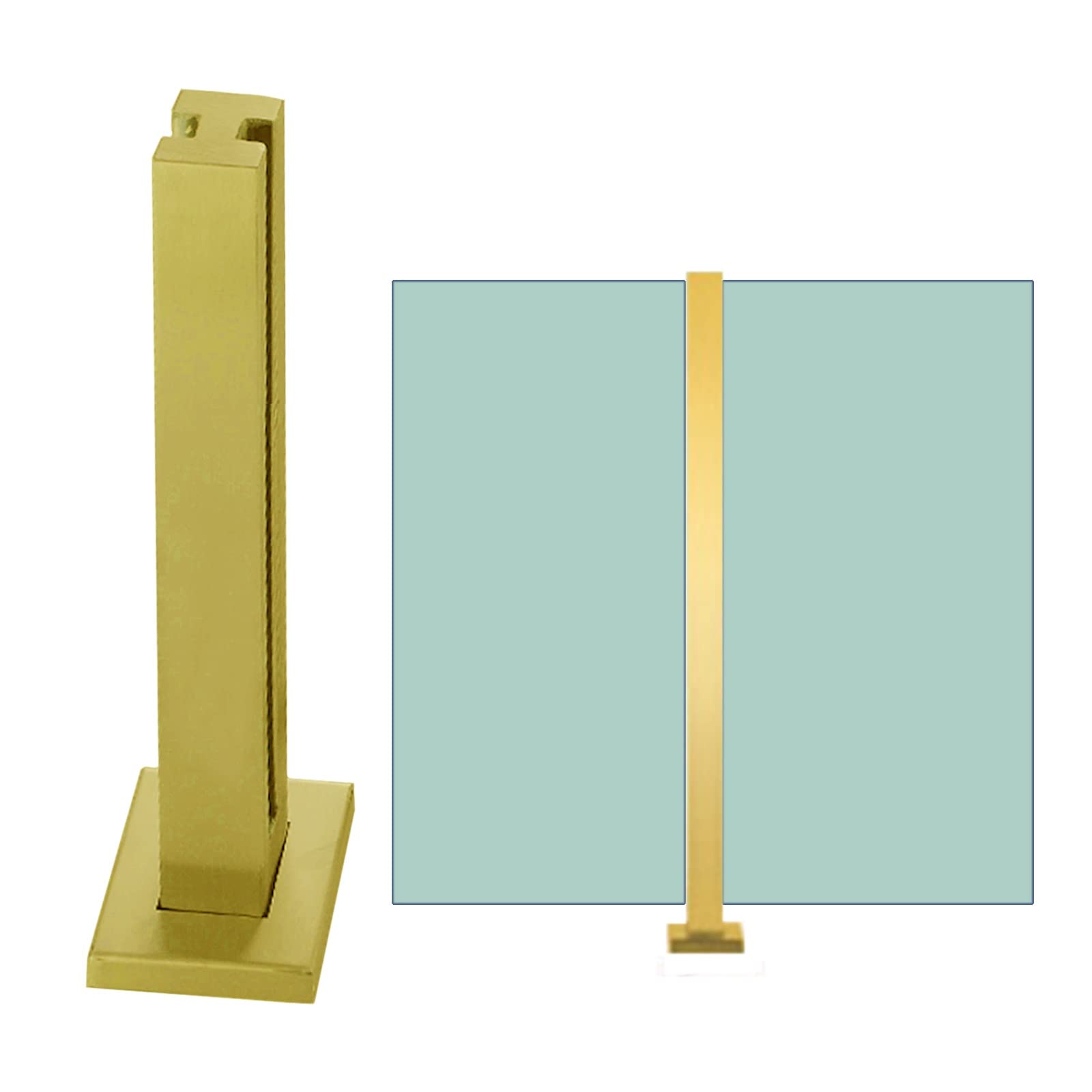 Poste de barandilla de balcón y piscina resistente con soporte interior para balaustrada de jardín 1