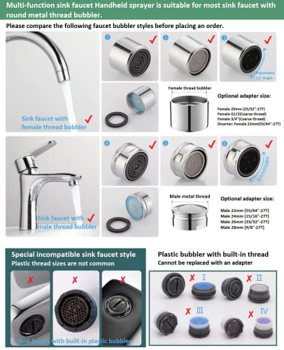 image for cakuuma Sink Faucet Hose Sprayer Attachment handheld Sink Sprayer with