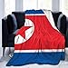 HGGZJUA Mantas Bandera De Corea del Norte Manta Mullida para Todas Las Estaciones Ligera Y Suave Cómoda Decoración del Hogar Manta Cama Sofá Silla Sofá Adecuado para Adultos Y Niños-60X50 Inch