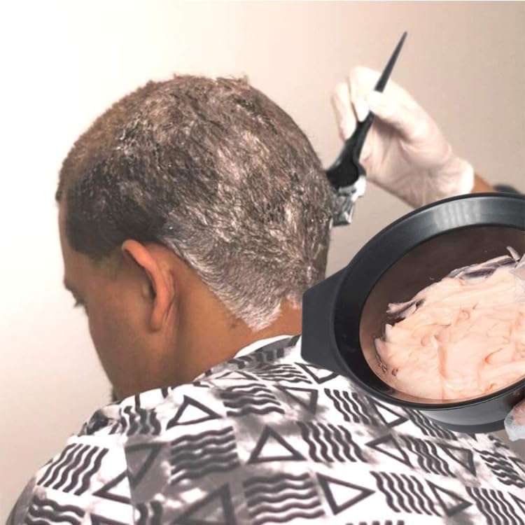 Professional Hair Dye Kit: 4-Piece Salon Tools with Bowl & Brushes