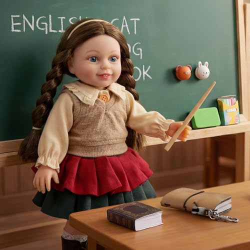 Muñeca bebé realista American 16 pulgadas profesora miniatura 2