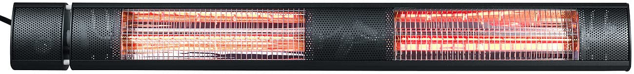 Semptec Urban Survival Technology Terassenstrahler: IR-Außen-Heizstrahler, Goldröhre, 3000 W, IP65, Fernbedienung, schwarz (Wärmestrahler, Wandheizstrahler, Heizer)