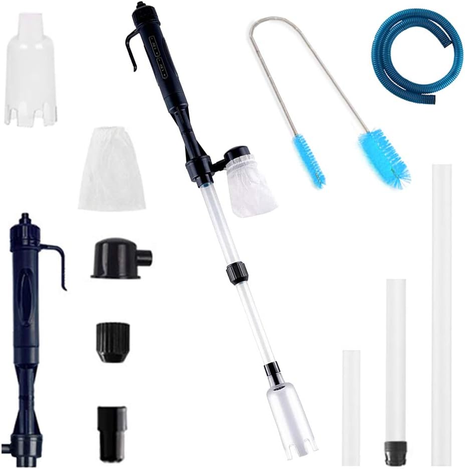Kit Aspirapolvere Per Acquario Con Sifone - Pulizia Facile Di Ghiaia E Cambio Acqua | Senza Elettricità - Foto 8