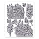 GLOBLELAND 8.7X7 Wildblumen Cling Stamps Schmetterling Haftstempel Libelle EVA Gummi Stempel Für Die Kartengestaltung Fotoalbum Papierbasteldekor DIY Scrapbooking
