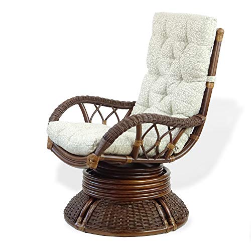 Sillón Plegable Rattan Marrón oscuro miniatura 4