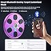 ZWOTNDT Music Boxing Machine with Boxing Gloves, Boxing Machine Wall Mounted Music, Wall Boxing Machine Trainer with 9 Modes, Smart Display Screen, LED Lights, Music Boxing Machine for Adults (Purple)