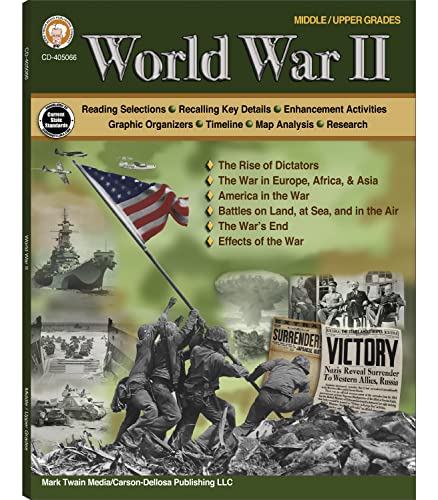 World War Ii History Book, Grades 6-12 World History Workbook, Lessons On World War 2 With Hands-On Activities, Homeschool Or Classroom Learning (128 Pgs) #TOP22