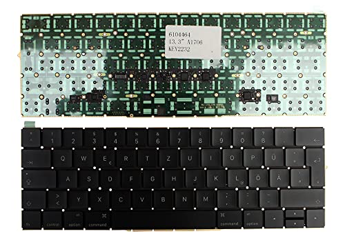 Clavier AZERTY Allemand pour MacBook Pro 13 Touch Late 2016 Noir Rétroéclairé