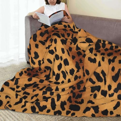 Couverture flanelle léopard en microfibre de qualité supérieure toutes saisons