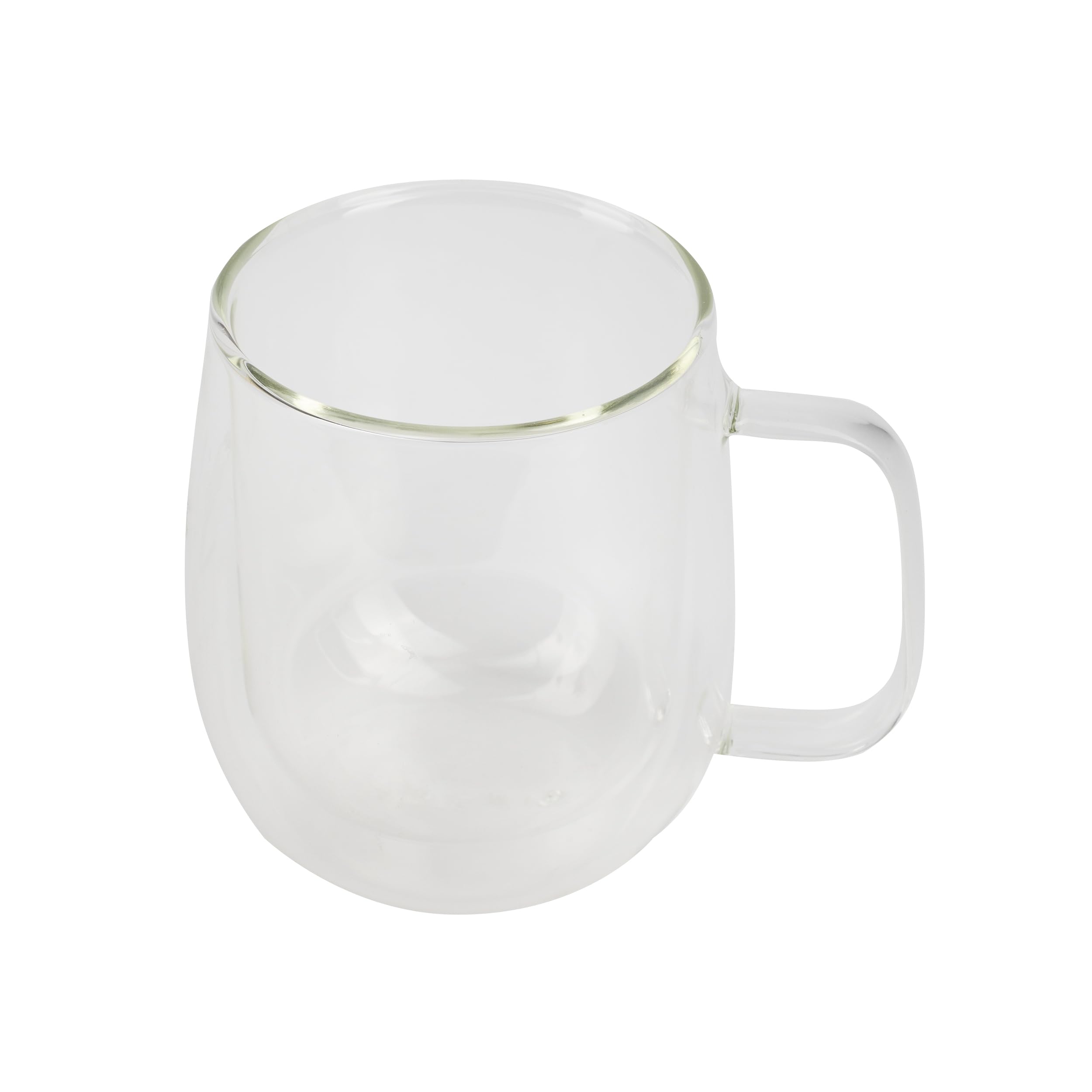 Bergner COFFEE & TEA LOVERS - Kubek dwuścienny 420 ml borokrzemianu - Ochrona termiczna - Idealny do różnych napojów - Nowoczesny styl - Zalecane mycie ręczne