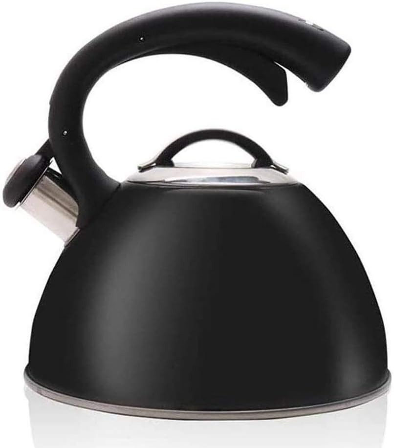 Tea Pots for Stove Top Whistling Tea Kettle 304 Stainless Steel with Heat Resistant Handle Gas Electric Induction Stove Teapots