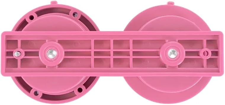 25mm 44mm 58mm Button Badge Maker Machine DIY Pin Button Maker Press Machine Badge Punch Press with Button Parts Circle Cutter for Office Locker 32MM Pink set