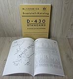  MC Cormick Ersatzteilliste Ersatzteilkatalog Traktor Standard D-430