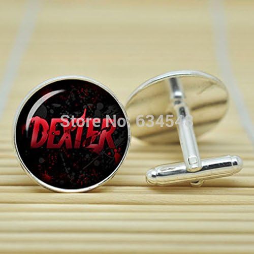 Pretty Lee Dexter Morgan Novelty In Silver Cufflinks Glass Cabochon Cufflinks C3508