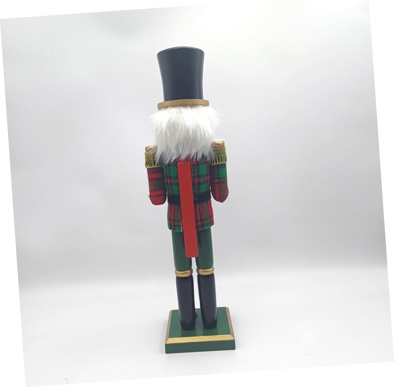 SEWACC Christmas Nutcracker Soldier Figurine Wooden Christmas Decoration Traditional Xmas Nutcracker Ornament for Holiday Home Décor