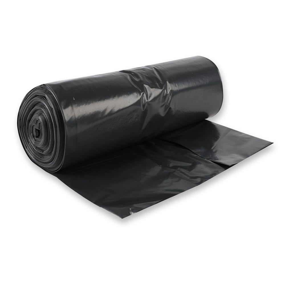 80 Stück, Müllsäcke, FRANZ MENSCH, 120 x 90cm, schwarz, LDPE, 80my, Premium | Hygoclean, 160 Liter Volumen, Abfallsack, Müllbeutel, Mülltüten, Hausmüll, Abfallbeutel, Rollenware, reißfest